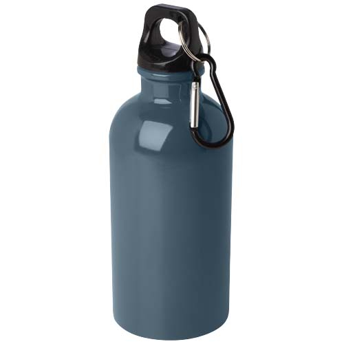 Gourde publicitaire 400ml simple paroi inox recyclé RCS Oregon Hale Blue